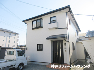 神戸市西区I様宅外壁塗装施工後