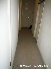 神戸市西区/N様宅廊下現状カーペット