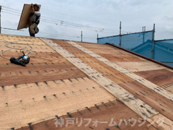神戸市北区屋根葺き替え写真